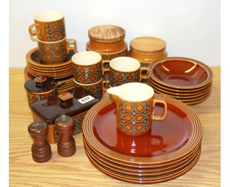 A vintage Hornsea pottery dinner, tea and kitchen set.