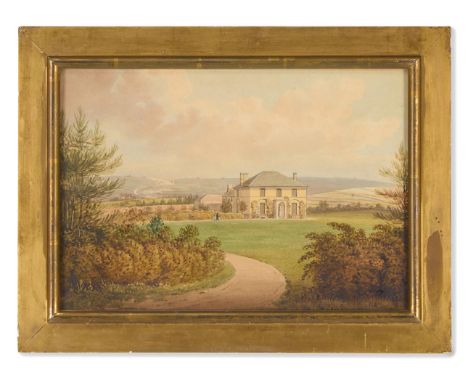 JOHN WILLIAM UPHAM (BRITISH 1772-1828) DORSET HOUSE Watercolour Signed and dated '1890' (lower left) 23.5 x 33.5cm (9¼ x 13 i