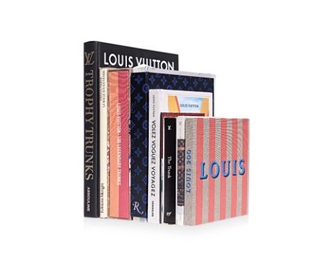 FASHION BOOKS - LOUIS VUITTON TRUNKS AND TRAVEL COMPRISING;   O. Margot, Louis Vuitton: Trophy Trunks, Assouline, 2022 H. Vui