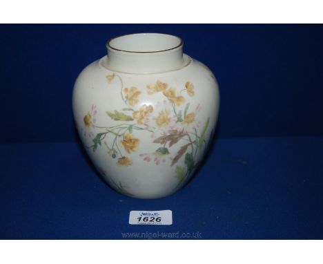 A Royal Worcester Jar, no. 1112 date marked 1890.