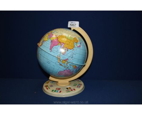 A Chad Valley tin plate Globe