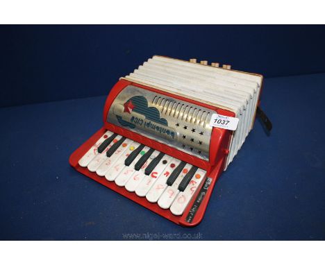 A Bontempi Cico Child's Accordion, working but a/f.