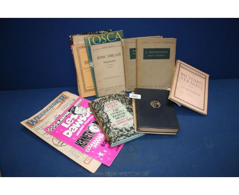 Issue 1 of the Woonender dated September 17th 1982 along with "The Stories Behind Music" by Robert Elkin forwarded by Sir Adr
