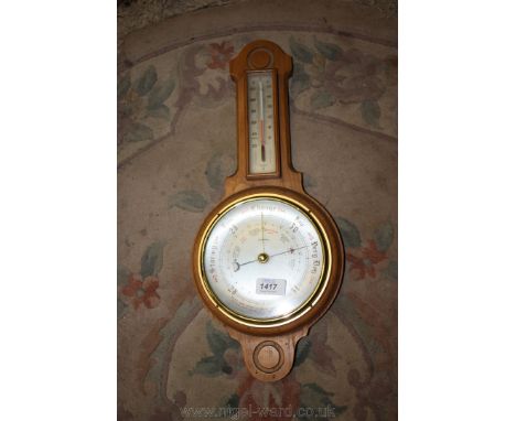 A Banjo style Barometer/Thermometer