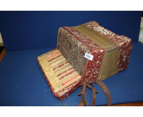 A Pietro Accordion, working but a/f.