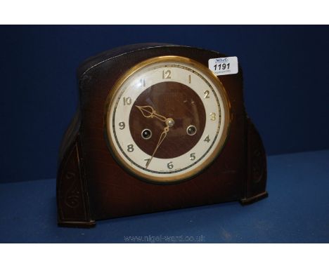 A 1930's Mantle Clock  with Westminster chimes