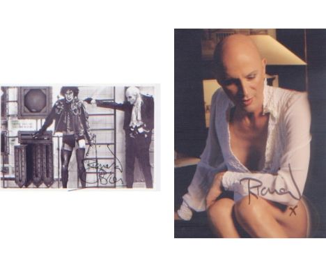 Rocky Horror Picture Show. Richard O’Brien. A p/c sized picture from ‘Rocky Horror’ and a 7x5” portrait. Excellent. Est £5-7