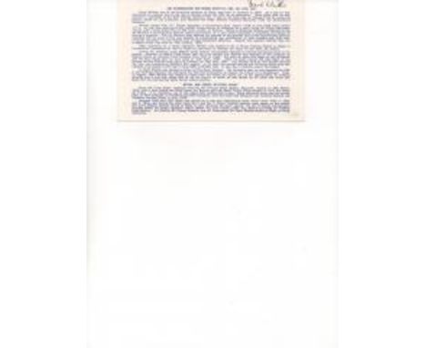 Sir Frank Whittle Signed the insert card from the RAF FDC Air Cdre Frank Whittle, the inventor of the "British" jet engine. T