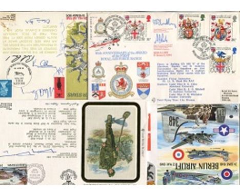 Signed RAF cover collection 2: Collection of over 60 RAF, Navy and other Military covers, a few celebrity signed but almost a