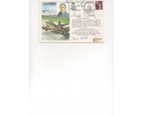 Air Cdre Frank Whittle, the inventor of the "British" jet engine Signed his own RAF FDC. Plus Erich Warsitz, the first German
