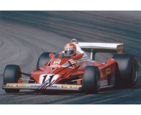 Niki Lauda.9x7” picture in Formula 1 car. Est £10-15