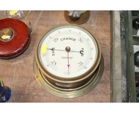 A Kelvin & Hughes Ltd of London & Glasgow ships barometer