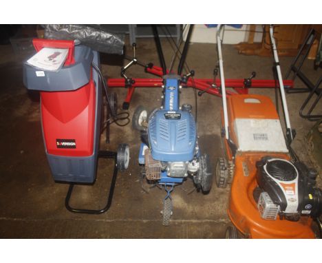 A Hyundai IC140V 4 stroke petrol 139cc engine rotovator