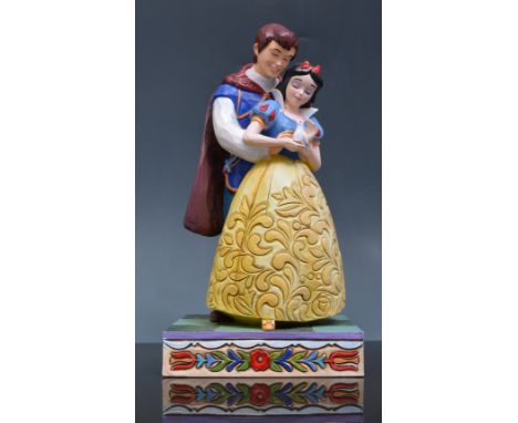 Walt Disney show case model, Snow White and Prince Charming, Some Day Is Today, 16cm, boxed.