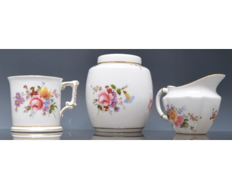 Royal Crown Derby commemorative mug, Santa Maria, 13cm, a Derby Posies pattern caddy, other Royal Crown Derby porcelain, Crow