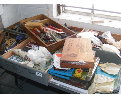 A quantity of hand tools, ironmongery etc.