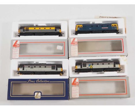 A group of LIMA OO gauge class 33 diesel locomotives in various BR liveries - VG in VG boxes (4)
