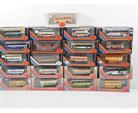 A quantity of 1:76 scale diecast buses and coaches by EFE - VG/E in G/VG boxes (21)