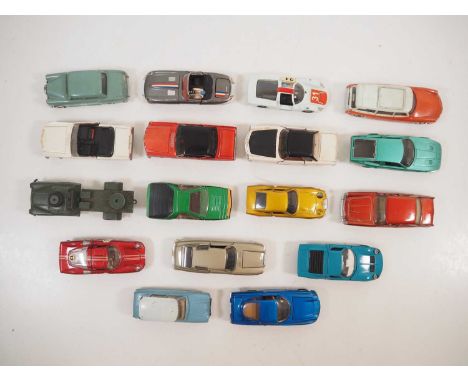 A group of unboxed diecast cars and other vehicles by TEKNO, POLITOYS, SOLIDO, CIJ and others - F/VG unboxed (17)