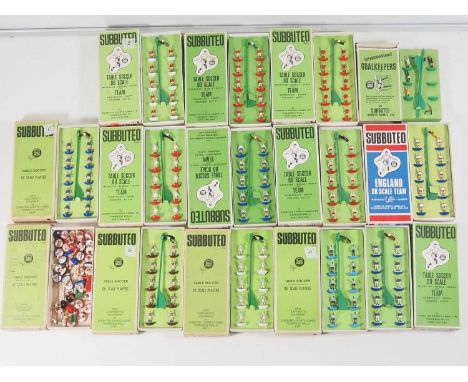 A group of boxed vintage SUBBUTEO teams, a box of spare players and a Goalkeepers set circa 1970s - please see pictures for a