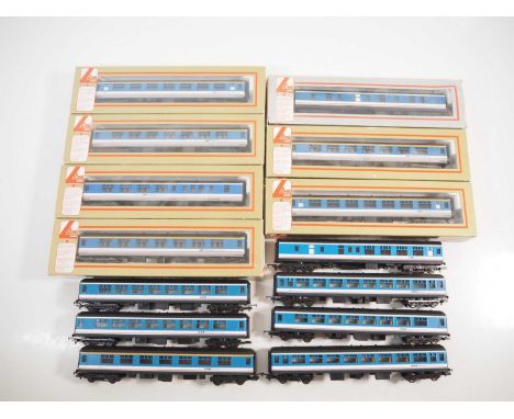 A group of LIMA OO gauge Mark 1 and Mark 2 passenger coaches, all in Network South East livery - VG in G/VG boxes where boxed