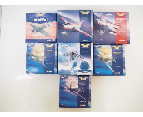 A group of CORGI Aviation Archive 1:72 scale diecast military fighter aircraft - VG in VG boxes (7)