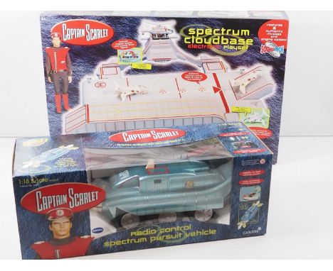 A pair of later CARLTON branded Captain Scarlet items comprising a VIVID IMAGINATIONS Spectrum Cloudbase Electronic Playset a
