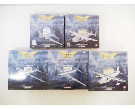 A group of CORGI Aviation Archive 1:144 scale diecast military aircraft - VG in VG boxes (5)