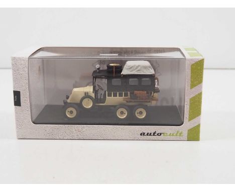 An AUTOCULT 1:43 scale handbuilt resin Renault Type MH 6 Roues vehicle (originally used for a cross-Africa race via the Sahar