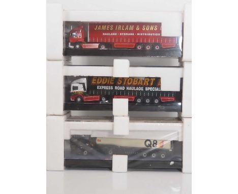 A group of CORGI 1:50 scale diecast articulated lorries from the 'Modern Trucks' series - VG/E in VG original sealed plastic 