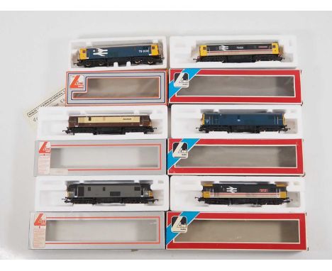 A group of LIMA OO gauge class 73 electro-diesel locomotives in various BR liveries - VG in VG boxes (6)