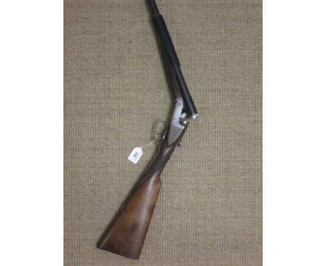 An Army and Navy 12 bore side by side Shotgun, 28in barrels No 44323 (Shotgun Certificate required) (NO INTERNET BIDDING)
