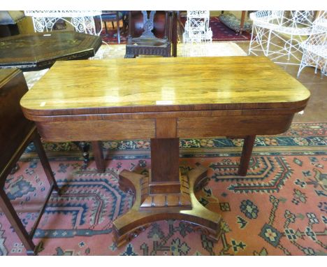 A Regency rosewood Card Table