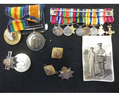 Two First World War Medals awarded to 554134 Pte G S Gueroult 16 Lond R, the Cadet Forces Medal to Cadet Major G S Gueroult a