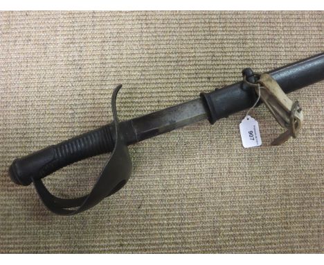 A Cavalry Troopers Sabre in metal Scabbard, stamped S & K