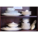 A Soho pottery "Ambassador Ware" part dinner service with a "Myott and Sons" part dinner service