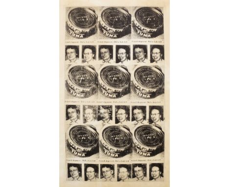 Andy Warhol (1928 Pittsburgh - 1987 New York)"Tunafish Disaster" (Thunfisch-Katastrophe). OriginaltitelFotosiebdruck/Papier, 