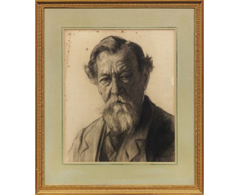 Max Liebermann (1847 Berlin - 1935 ebenda)Charakterstudie eines BärtigenEs handelt sich bei dieser psychologisch und physiogn