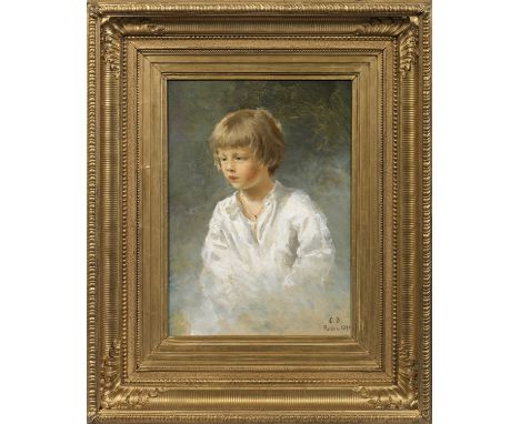 Prinzessin Olga Victorovna Bariatinsky (Barjatinskaya) (1865 Genf - 1932 Rom)Porträt eines MädchensFeinfühlig charakterisiere