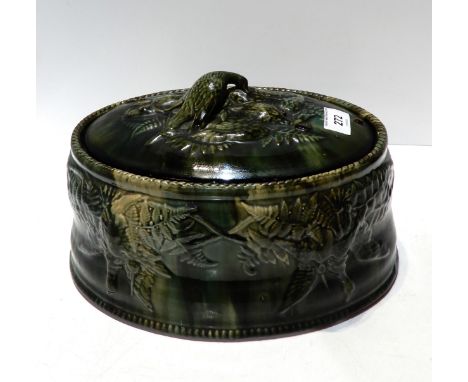 A Dunmore pottery game tureen with bird and hare handle, with interior removable liner Condition Report:Available upon reques