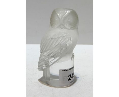 A Lalique model of an owl Condition Report:Available upon request