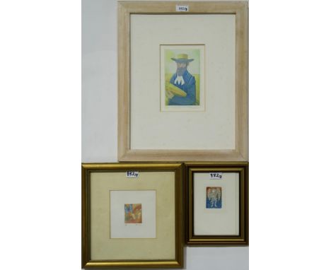 JONATHAN ROBERTSON (SCOTTISH b.1947) AUTUMN&nbsp; Etching, signed lower right, dated (8/45), 18 x 11cm&nbsp; Together with tw