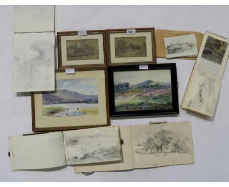 H OVERTON JONES&nbsp;Group of sketch books and drawings (a lot) Condition Report:Available upon request