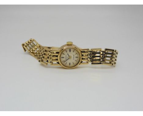 A 9ct gold ladies Rotary watch, weight including mechanism 17.3gms Condition Report:Available upon request