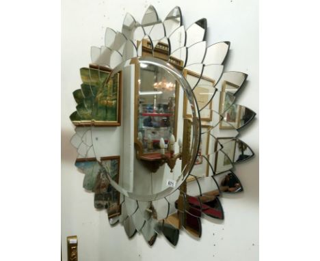 A decorative wall mirror