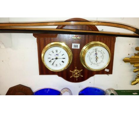 An R.N.L.I clock/barometer