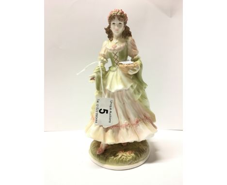 A Royal Worcester limited edition figurine 'Queen of May'