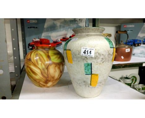 A floral Royal Art pottery, Longston planter and one other