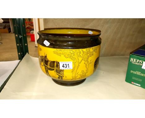 A Royal Doulton autumn design planter