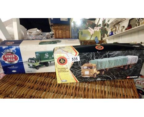 A boxed Corgi CC12602 and CC12603 Eastern BRS Ackworth Ltd commercial vehicles